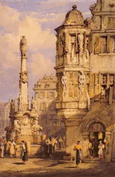 The Market Square, Wurzburg, Bavaria
